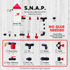 RentACoop Secure Non-Adhesive PVC (S.N.A.P) Watering System Union Tee Pack of 2