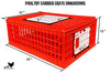 Poultry Carrier Crate 29 L x 22 W x 12 H for Chickens