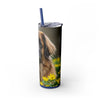 Skinny Tumbler with Straw – 20 oz Stainless Steel Cup