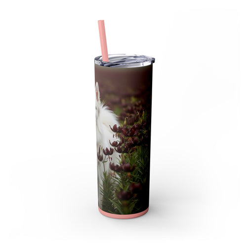 Skinny Tumbler with Straw – 20 oz Stainless Steel Cup
