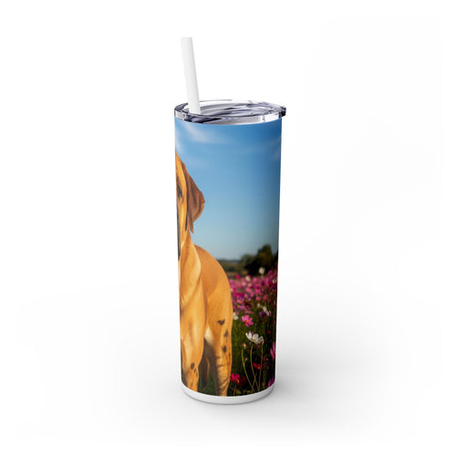 Skinny Tumbler with Straw – 20 oz Stainless Steel Cup