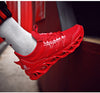 Shock-absorbing running shoes