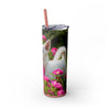 Skinny Tumbler with Straw – 20 oz Stainless Steel Cup