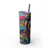 Skinny Tumbler with Straw – 20 oz Stainless Steel Cup