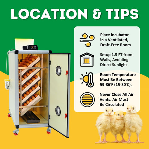 525 Egg Incubator Kit (350 Set + 175 Hatch)