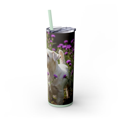 Skinny Tumbler with Straw – 20 oz Stainless Steel Cup