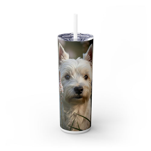 Skinny Tumbler with Straw – 20 oz Stainless Steel Cup
