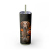 Skinny Tumbler with Straw – 20 oz Stainless Steel Cup