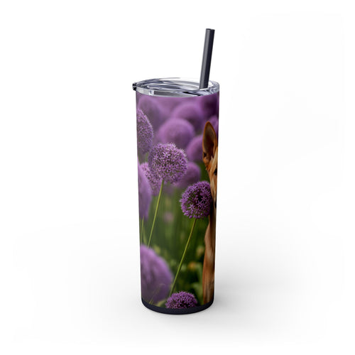 Skinny Tumbler with Straw – 20 oz Stainless Steel Cup