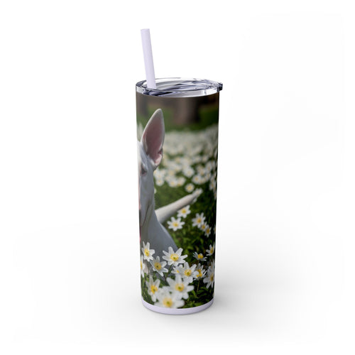Skinny Tumbler with Straw – 20 oz Stainless Steel Cup