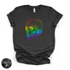 Rainbow Skull Tee | Colorful Gothic Graphic T-Shirt
