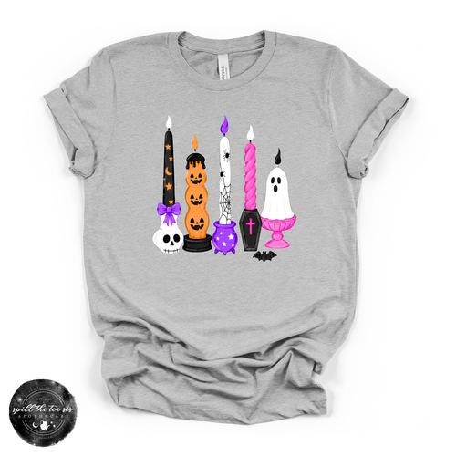 Halloween Candles Tee | Spooky Apothecary Graphic T-Shirt