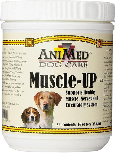 AniMed Muscle Up Powder for Dogs Muscle Recovery & Electrolyte Support 16 oz.