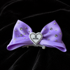 Satin Rhinestone Pet Bow Hair Clip