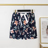 Women's Cotton Silk Pajama Pants Summer Thin Shorts Loose Casual