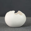 Eggshell Living Room Ceramic Hydroponic Vase Pot Desktop Flower Small And Simple Indoor Green Dill