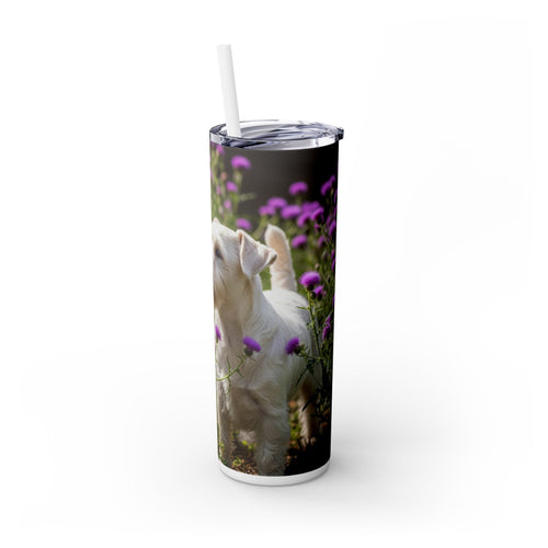 Skinny Tumbler with Straw – 20 oz Stainless Steel Cup