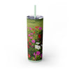 Skinny Tumbler with Straw – 20 oz Stainless Steel Cup