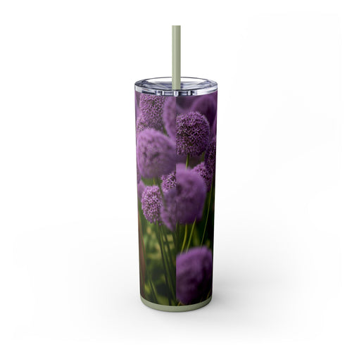 Skinny Tumbler with Straw – 20 oz Stainless Steel Cup
