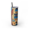 Skinny Tumbler with Straw – 20 oz Stainless Steel Cup