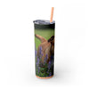 Skinny Tumbler with Straw – 20 oz Stainless Steel Cup