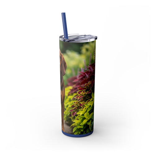 Skinny Tumbler with Straw – 20 oz Stainless Steel Cup