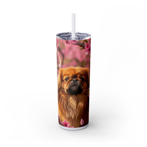 Skinny Tumbler with Straw – 20 oz Stainless Steel Cup