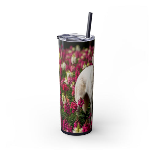 Skinny Tumbler with Straw – 20 oz Stainless Steel Cup