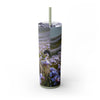 Skinny Tumbler with Straw – 20 oz Stainless Steel Cup