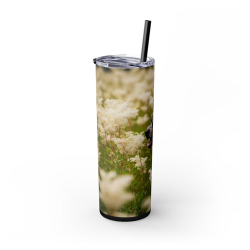 Skinny Tumbler with Straw – 20 oz Stainless Steel Cup