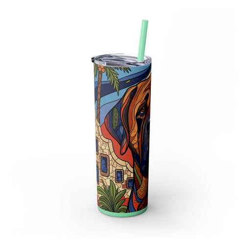 Skinny Tumbler with Straw – 20 oz Stainless Steel Cup