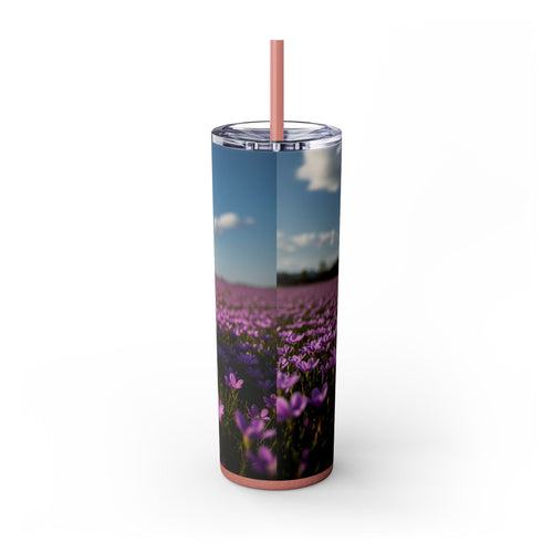 Skinny Tumbler with Straw – 20 oz Stainless Steel Cup
