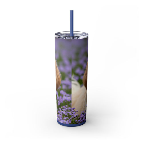 Skinny Tumbler with Straw – 20 oz Stainless Steel Cup