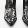 Plus size rivet elastic women's boots