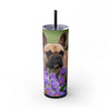 Skinny Tumbler with Straw – 20 oz Stainless Steel Cup