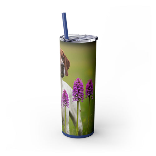 Skinny Tumbler with Straw – 20 oz Stainless Steel Cup