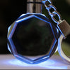Custom Crystle Kyechain Colorful Lamp Logo Words or Photo