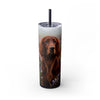 Skinny Tumbler with Straw – 20 oz Stainless Steel Cup