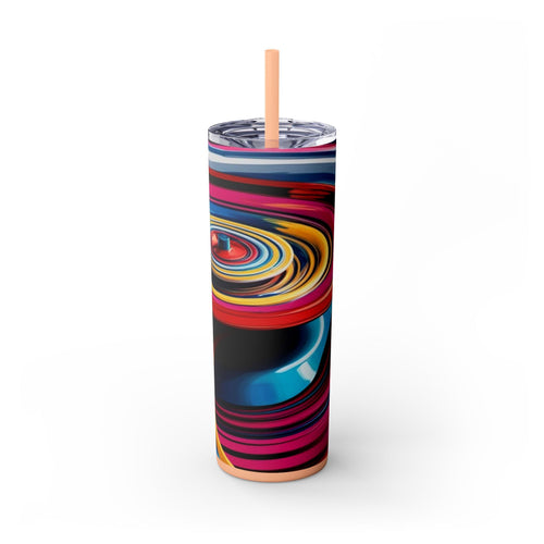 Skinny Tumbler with Straw – 20 oz Stainless Steel Cup