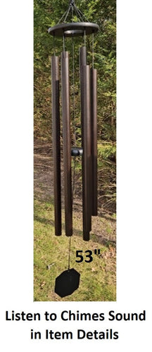 Amish Handmade Wind Chimes 37”–53” – Deep Tone Aluminum Outdoor Chimes