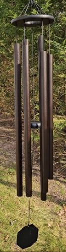 Amish Handmade Wind Chimes 37”–53” – Deep Tone Aluminum Outdoor Chimes