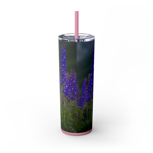 Skinny Tumbler with Straw – 20 oz Stainless Steel Cup