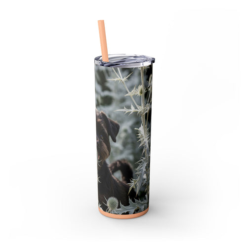 Skinny Tumbler with Straw – 20 oz Stainless Steel Cup