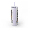 Skinny Tumbler with Straw – 20 oz Stainless Steel Cup
