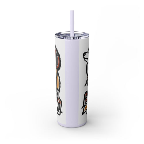 Skinny Tumbler with Straw – 20 oz Stainless Steel Cup