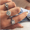 Diamond set ring jewelry