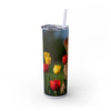 Skinny Tumbler with Straw – 20 oz Stainless Steel Cup
