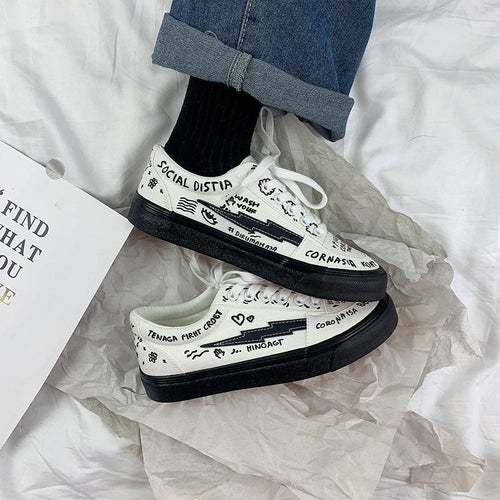 Japanese Little White Shoes Womens Spring Canvas Shoes