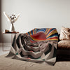 Sweatshirt Blanket – Plush Fleece Throw, 2 Size Options