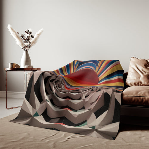 Sweatshirt Blanket – Plush Fleece Throw, 2 Size Options
